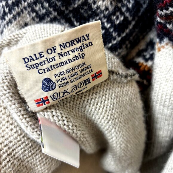 Dale of Norway Sweater USA Olympic Games Quarter Zip Henley Norwegian Wool NWOT - Picture 7 of 15